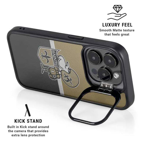 NFL New Orleans Saints Vintage iPhone 14 Pro Kickstand Case